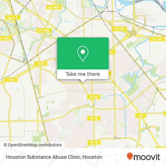 Houston Substance Abuse Clinic map