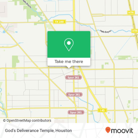 God's Deliverance Temple map