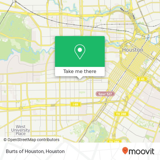 Mapa de Burts of Houston