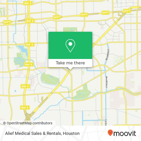 Mapa de Alief Medical Sales & Rentals