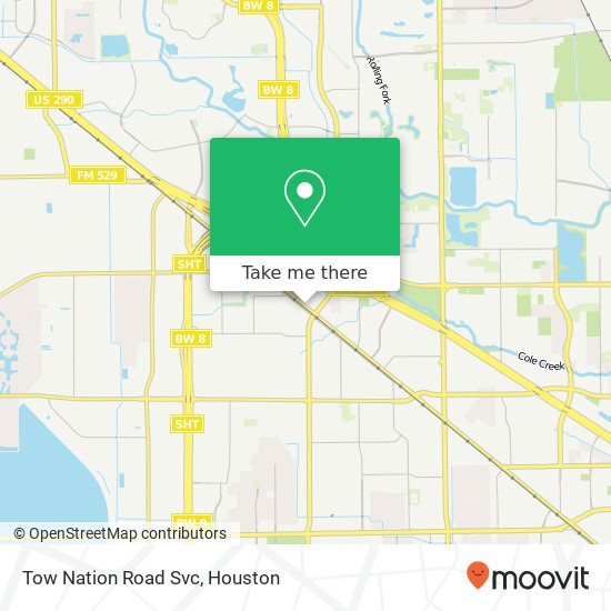 Tow Nation Road Svc map