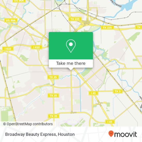 Mapa de Broadway Beauty Express