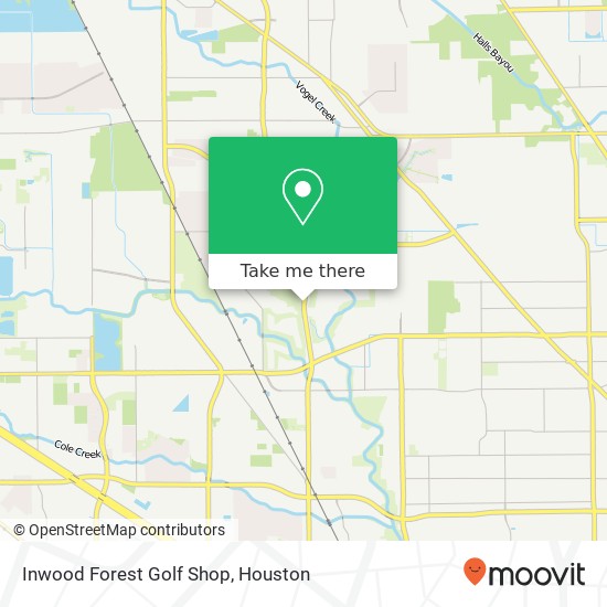 Inwood Forest Golf Shop map