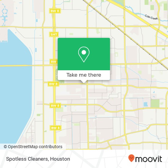 Spotless Cleaners map