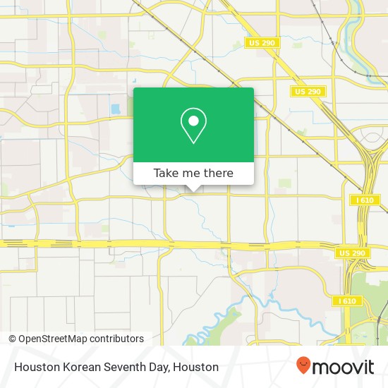 Houston Korean Seventh Day map