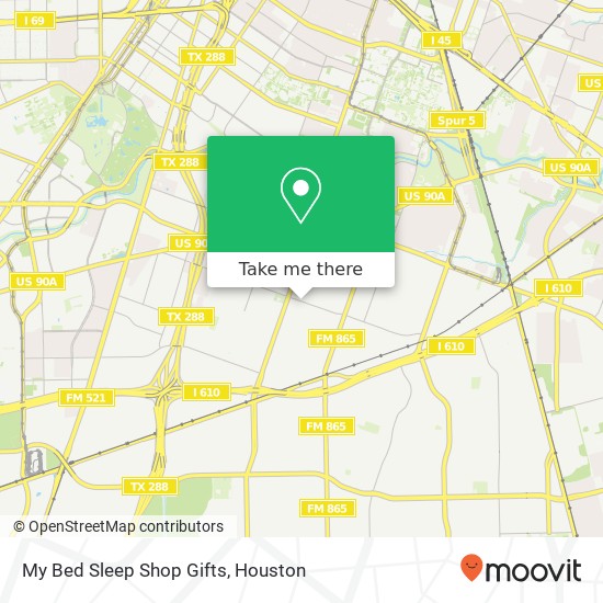 My Bed Sleep Shop Gifts map