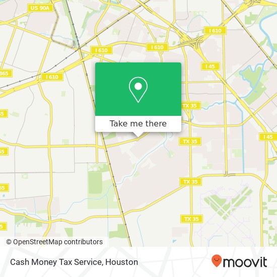 Cash Money Tax Service map