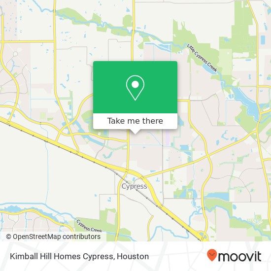 Kimball Hill Homes Cypress map