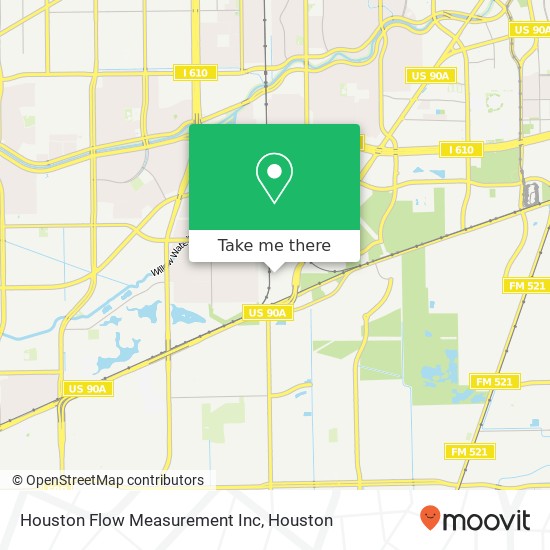 Mapa de Houston Flow Measurement Inc