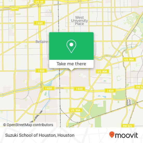 Suzuki School of Houston map