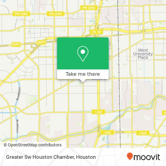 Greater Sw Houston Chamber map