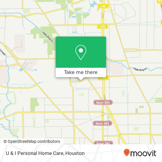 U & I Personal Home Care map