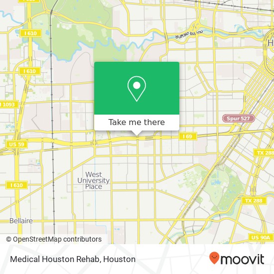 Mapa de Medical Houston Rehab