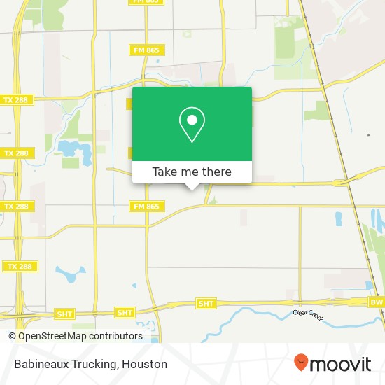 Mapa de Babineaux Trucking