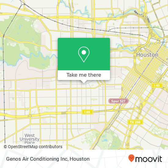 Genos Air Conditioning Inc map