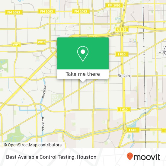 Mapa de Best Available Control Testing