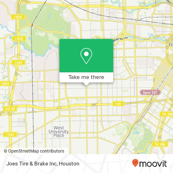 Joes Tire & Brake Inc map