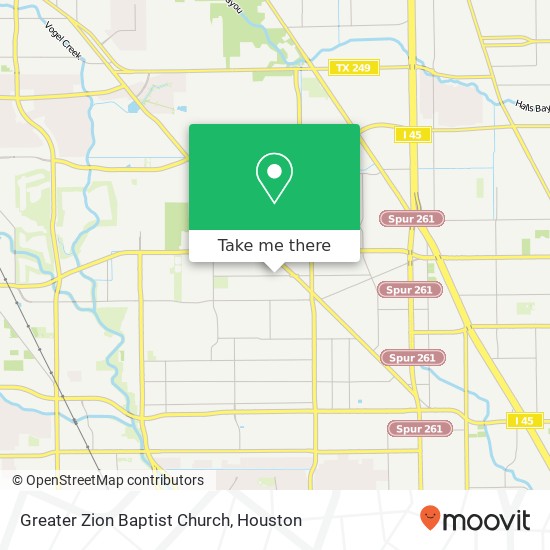 Greater Zion Baptist Church map