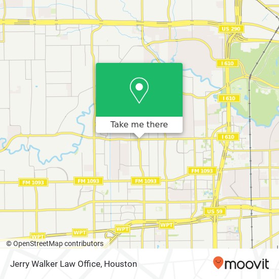 Jerry Walker Law Office map