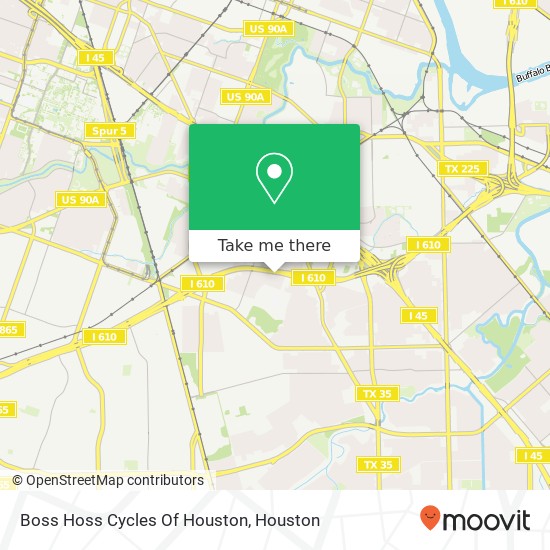 Boss Hoss Cycles Of Houston map