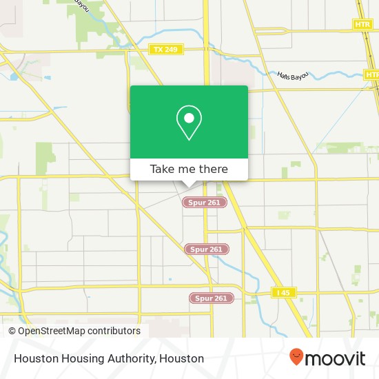 Houston Housing Authority map