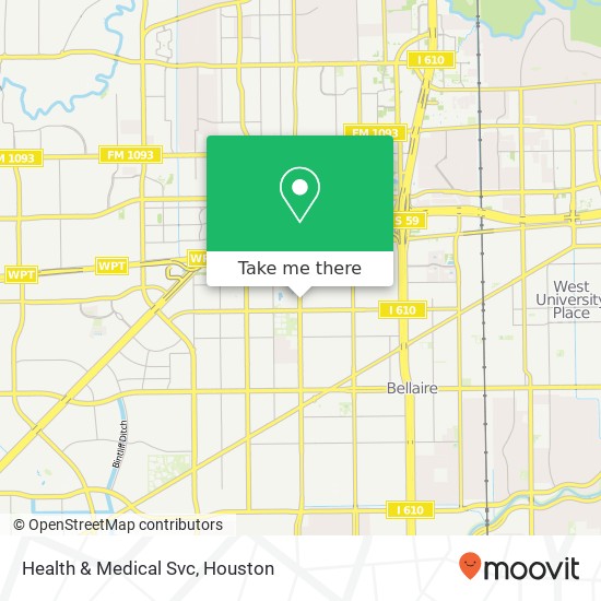 Health & Medical Svc map