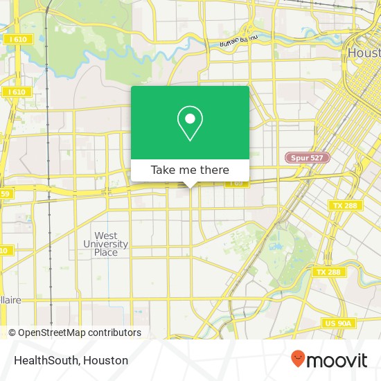 HealthSouth map