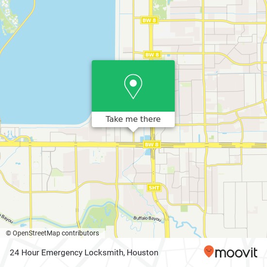 24 Hour Emergency Locksmith map