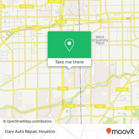 Gary Auto Repair map