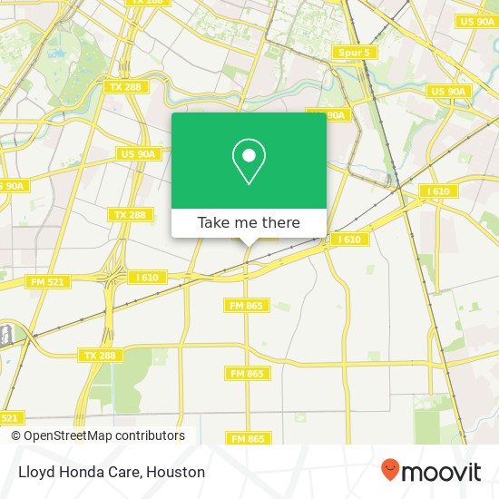 Lloyd Honda Care map