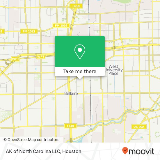 Mapa de AK of North Carolina LLC