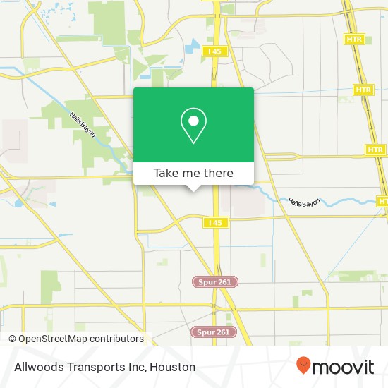 Allwoods Transports Inc map