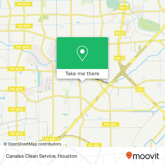 Canales Clean Service map