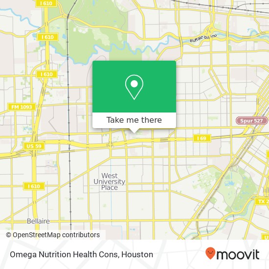 Omega Nutrition Health Cons map