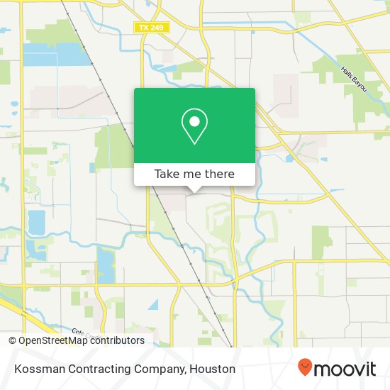 Kossman Contracting Company map