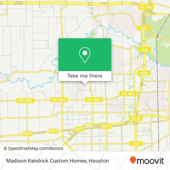 Madison Kendrick Custom Homes map