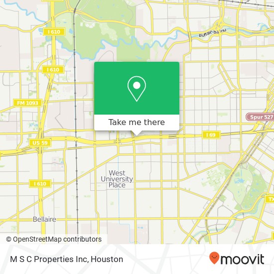 Mapa de M S C Properties Inc