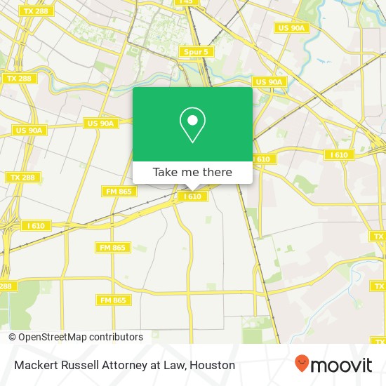 Mackert Russell Attorney at Law map