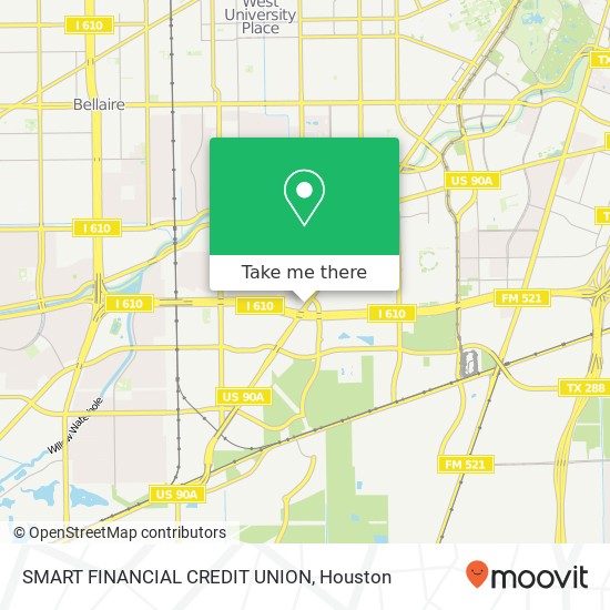 SMART FINANCIAL CREDIT UNION map