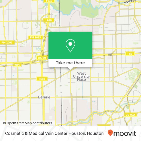 Cosmetic & Medical Vein Center Houston map