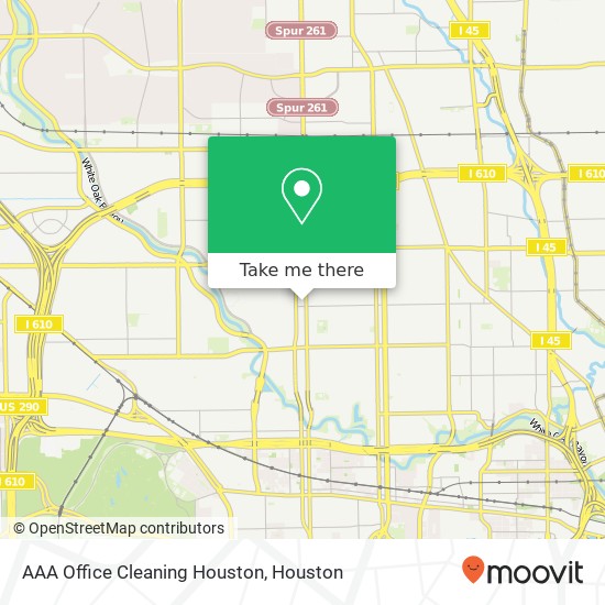 Mapa de AAA Office Cleaning Houston