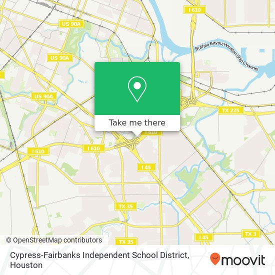 Mapa de Cypress-Fairbanks Independent School District