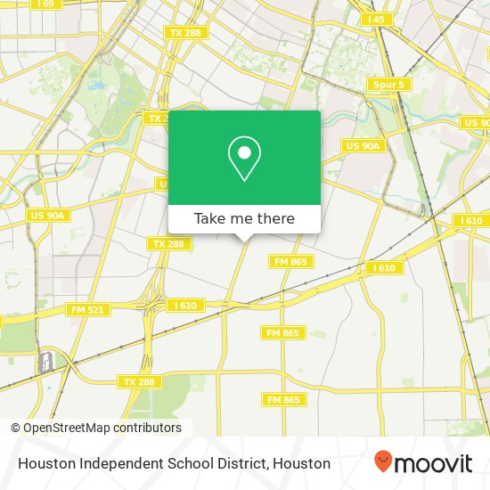 Houston Independent School District map