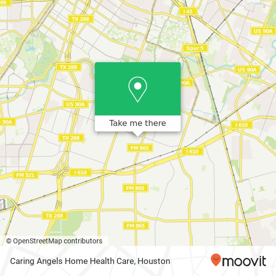 Caring Angels Home Health Care map