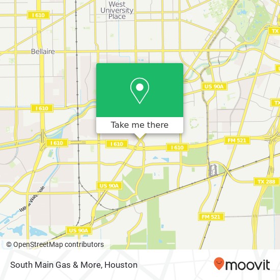Mapa de South Main Gas & More