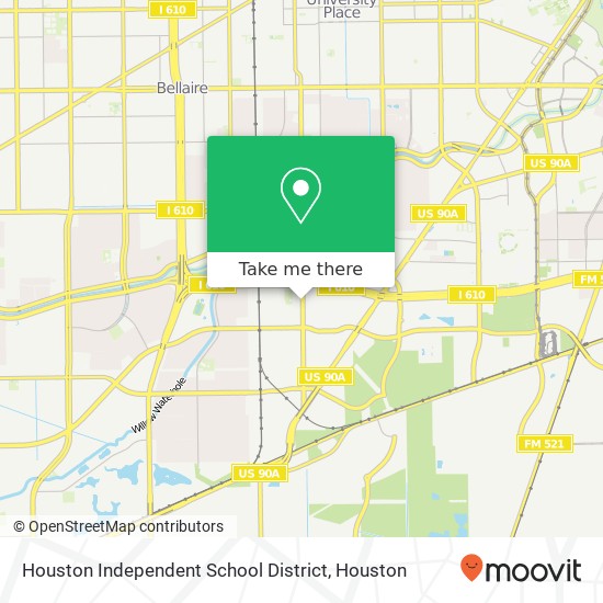 Mapa de Houston Independent School District