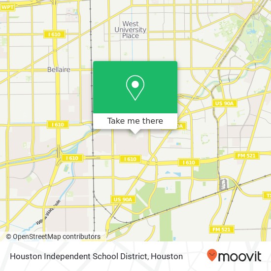 Mapa de Houston Independent School District