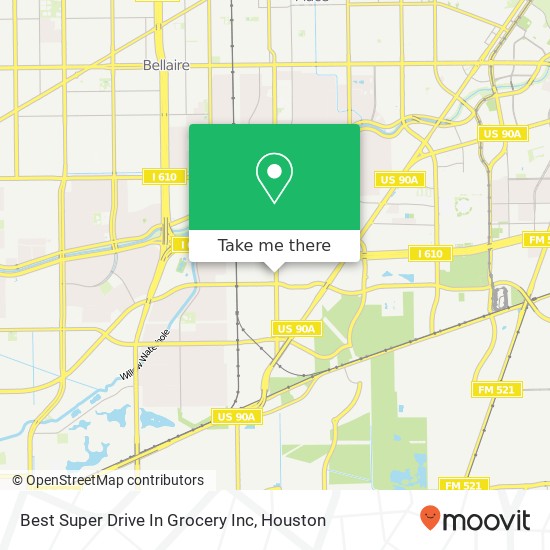 Best Super Drive In Grocery Inc map