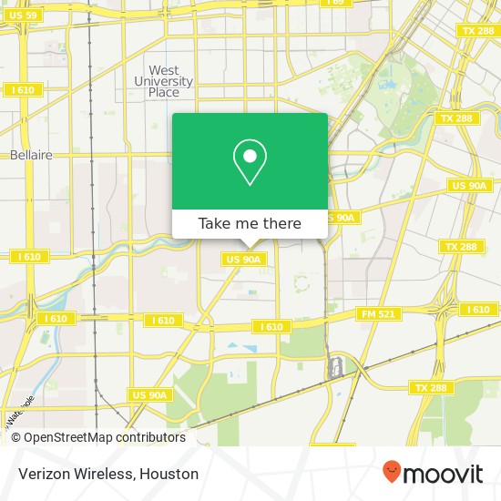 Mapa de Verizon Wireless