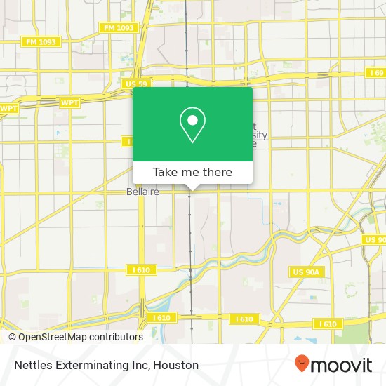 Nettles Exterminating Inc map